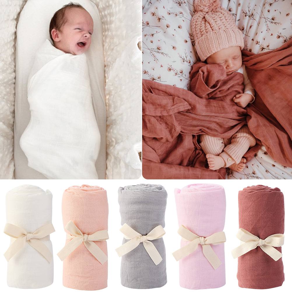 Muslin Cotton Bedspread - الخيزران القطن تلقي بطانية للأطفال الرضع