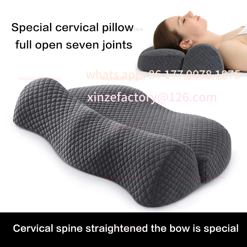 Memory Foam Orthopedic Pillow Neck Pain - تخصيص 2025 وسادة كفاف رغوة الذاكرة