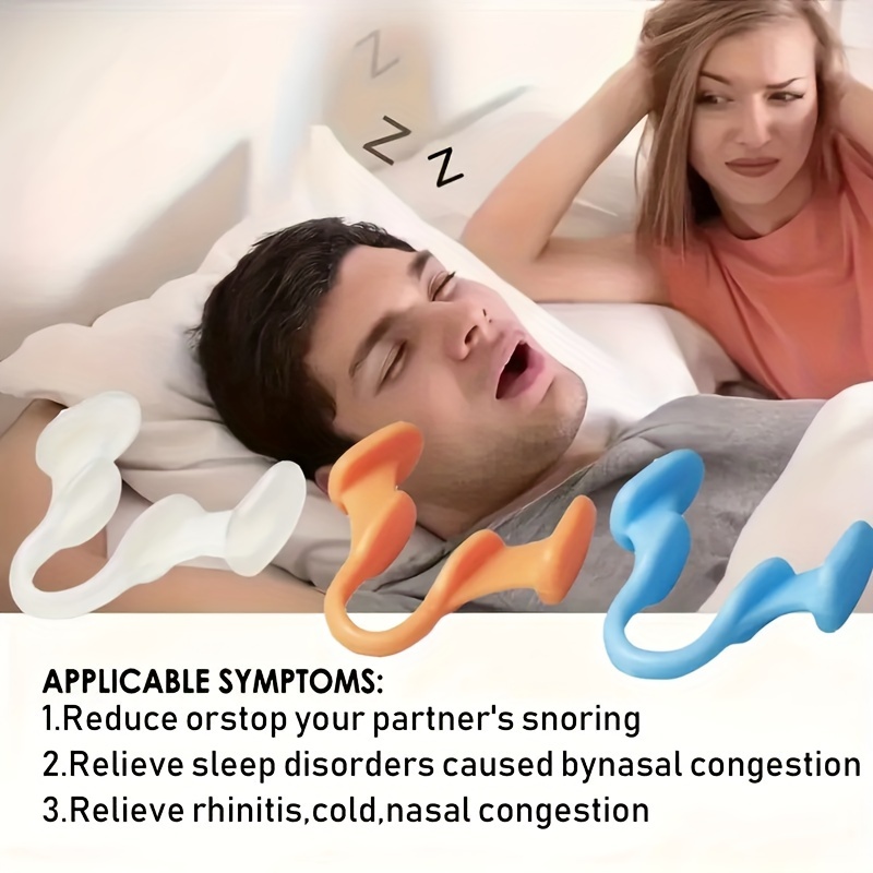 Anti Snore Contour Pillow - 2-10 قطعة سيليكون النوم المعونة موسعات