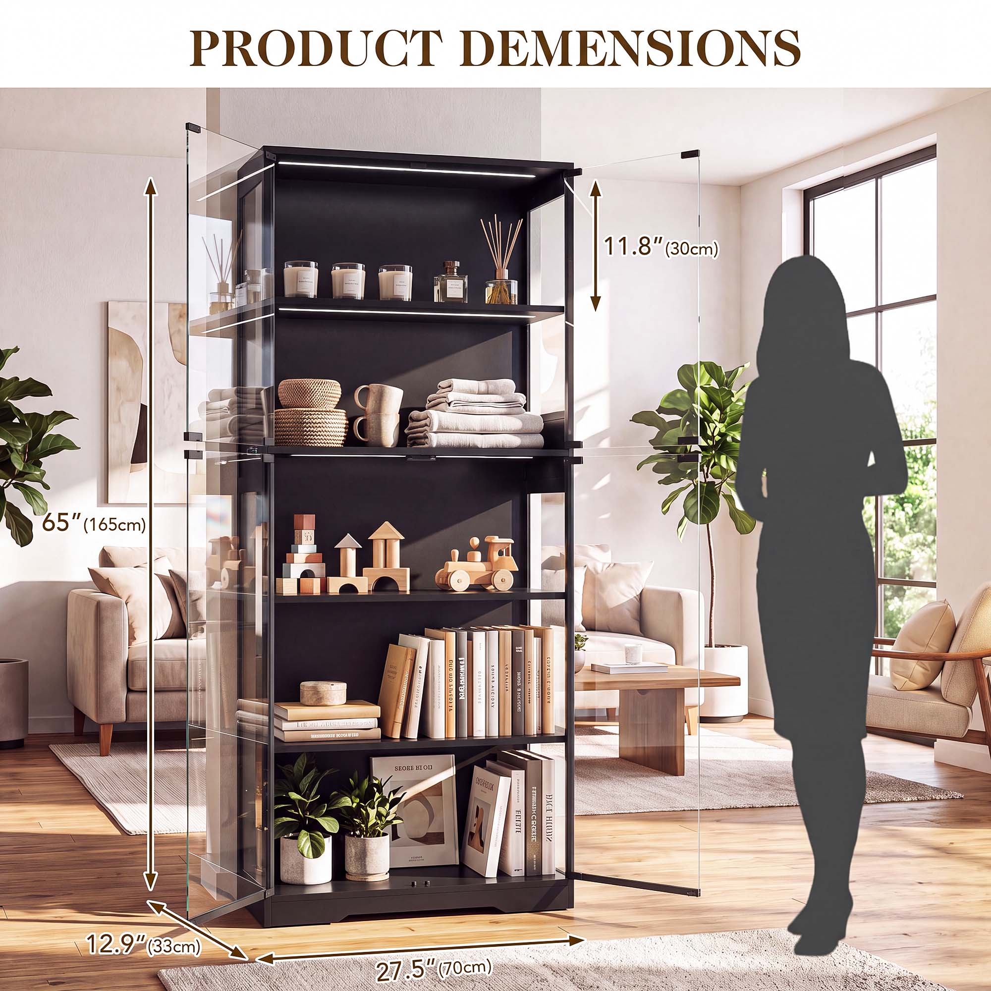 خزانة عرض TCGBKAF ذات 5 طبقات  - مراجعة Lighting وسعره