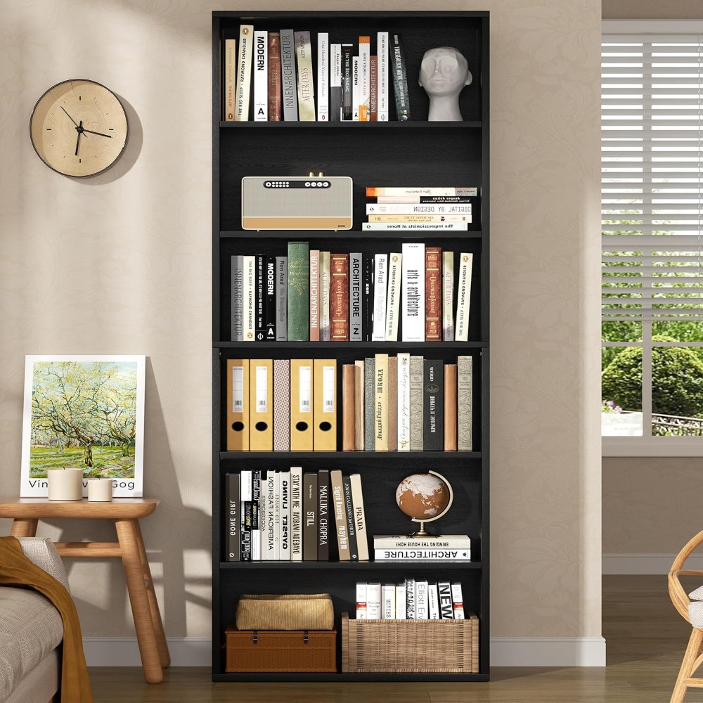 رف كتب مفتوح بـ 6 طبقات، ارتفا - مراجعة Storage & Organization وسعره