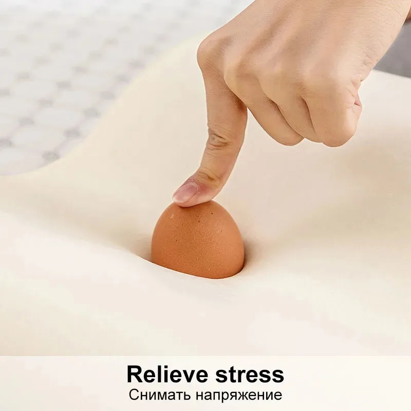 وسادة قطنية الذاكرة للنوم وساد - مراجعة Memory Foam Orthopedic Pillow Neck Pain وسعره