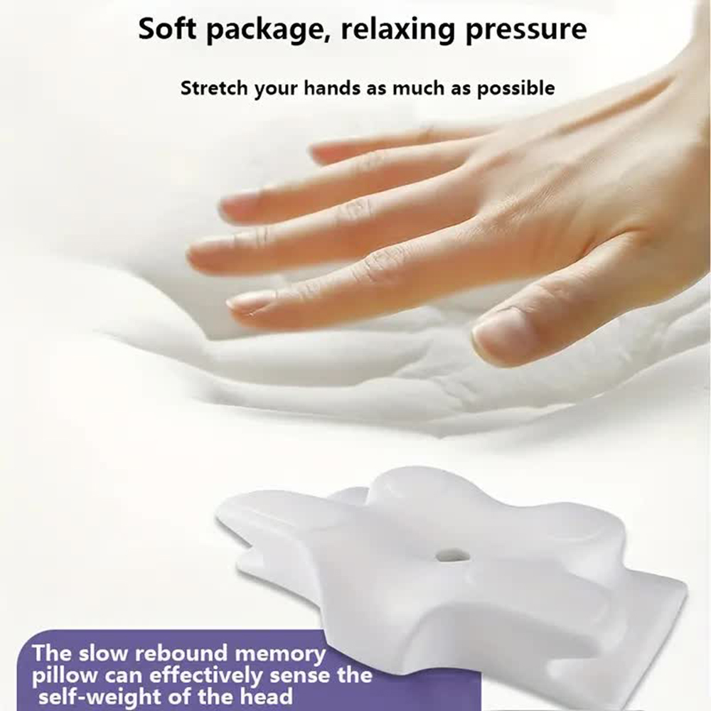 وسائد من الفوم الذاكر على شكل  - مراجعة Memory Foam Orthopedic Pillow Neck Pain وسعره