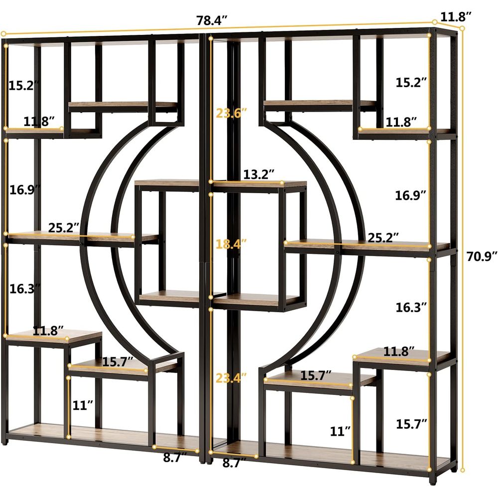 مجموعة رفوف كتب بارتفاع 70.8 ب - مراجعة Storage & Organization وسعره