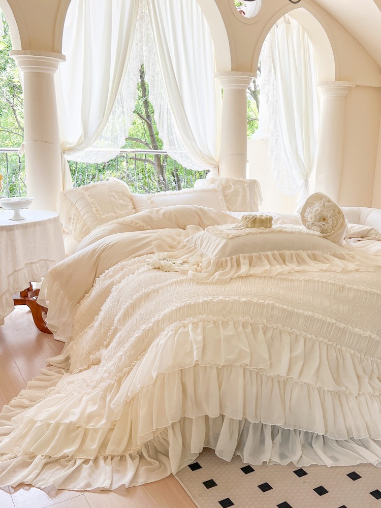 طقم مفروشات قطن 100% على طراز  - مراجعة Aesthetic Floral Duvet Cover وسعره
