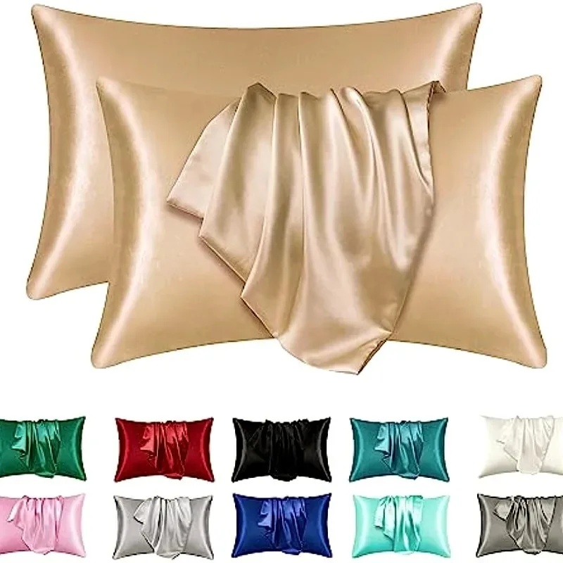 غطاء وسادة من الساتان الحريري  - مراجعة Satin Silk Pillowcase Hair Skin وسعره
