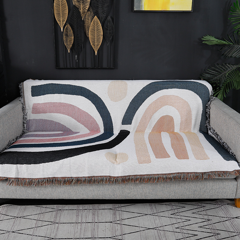 المنسوجات مدينة Ins بطانية قطن - مراجعة Boho Throw Blanket Fringe وسعره