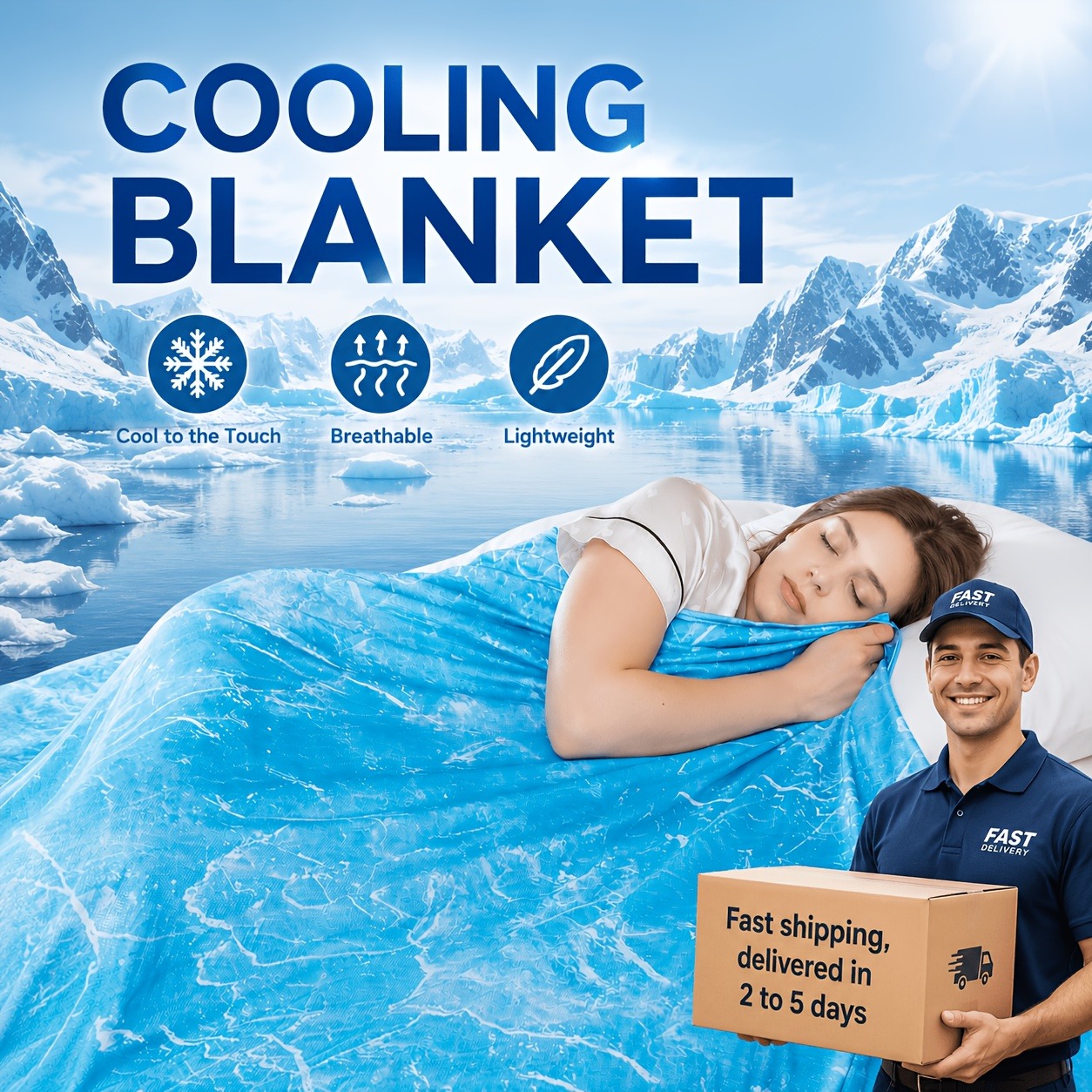 بطانية تبريد مناسبة للنوم في ا - مراجعة Cooling Blanket Hot Sleepers وسعره