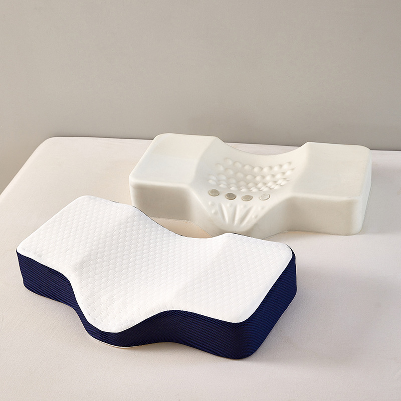 وسادة تدليك مقعرة للعنق مصنوعة - مراجعة Memory Foam Orthopedic Pillow Neck Pain وسعره