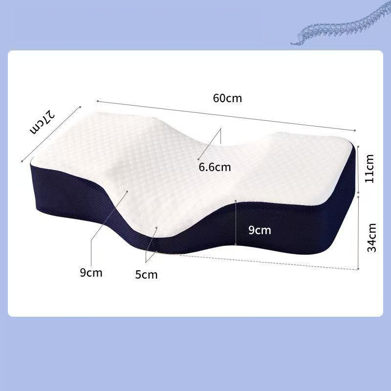 وسادة تدليك مقعرة للعنق مصنوعة - مراجعة Memory Foam Orthopedic Pillow Neck Pain وسعره