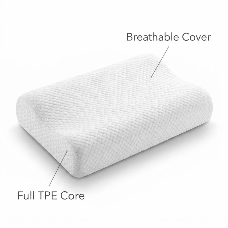 وسادة من مادة TPE قابلة للتنفس - مراجعة Anti Snore Contour Pillow وسعره