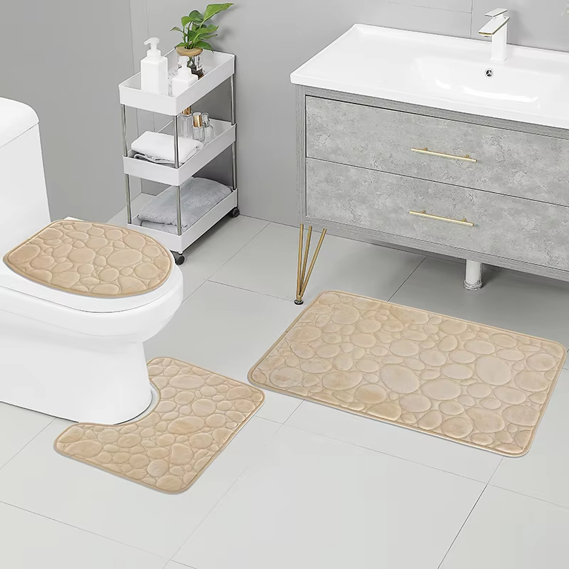 3 قطعة/المجموعة حمام الحصير نو - مراجعة Quick Dry Diatomite Bath Mat وسعره