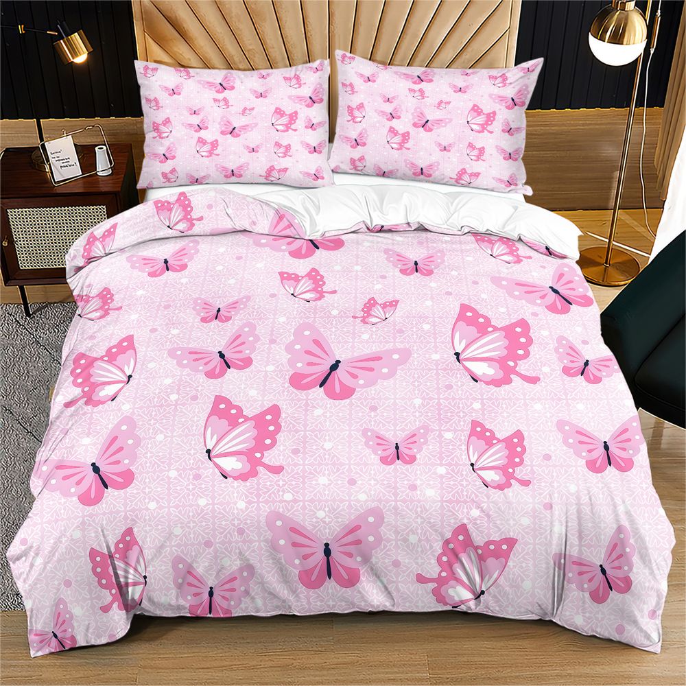 طقم غطاء لحاف بنقشة الفراشات،  - مراجعة Aesthetic Floral Duvet Cover وسعره