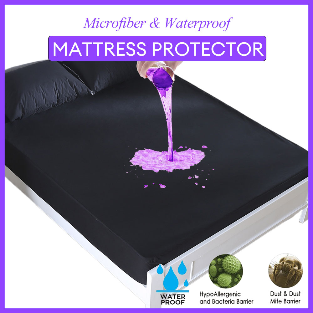 واقي المراتب أحادي اللون ، غطا - مراجعة Waterproof Mattress Protector Breathable وسعره