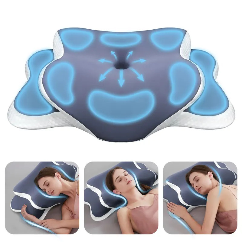 وسادة من الفوم الذاكر، وسادة ع - مراجعة Memory Foam Orthopedic Pillow Neck Pain وسعره