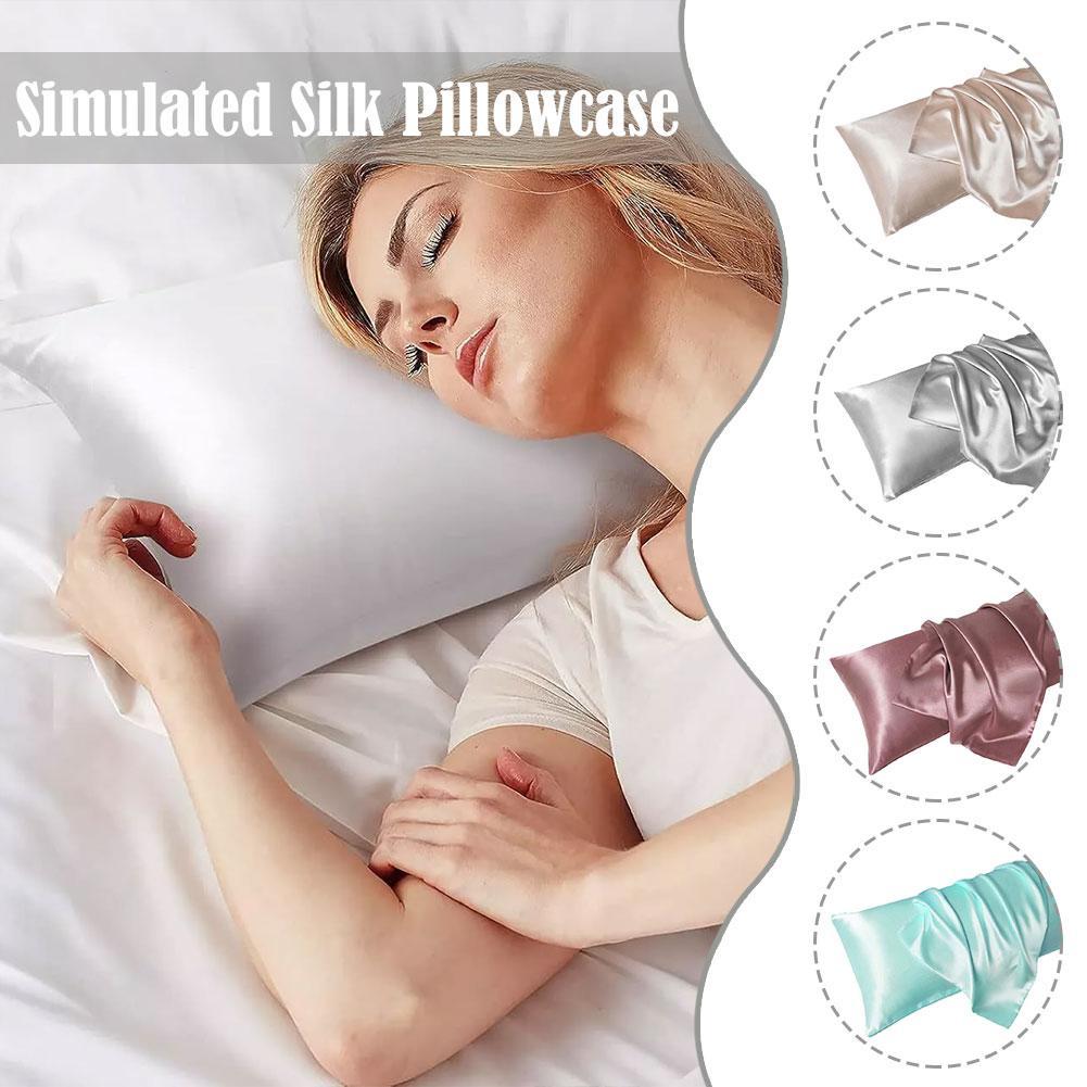 الفاخرة كيس وسادة من الساتان ل - مراجعة Satin Silk Pillowcase Hair Skin وسعره