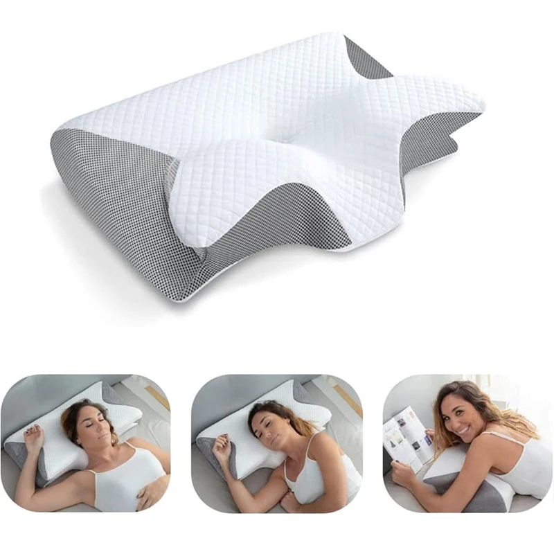 وسادة عنق طبية مصنوعة من الفوم - مراجعة Memory Foam Orthopedic Pillow Neck Pain وسعره