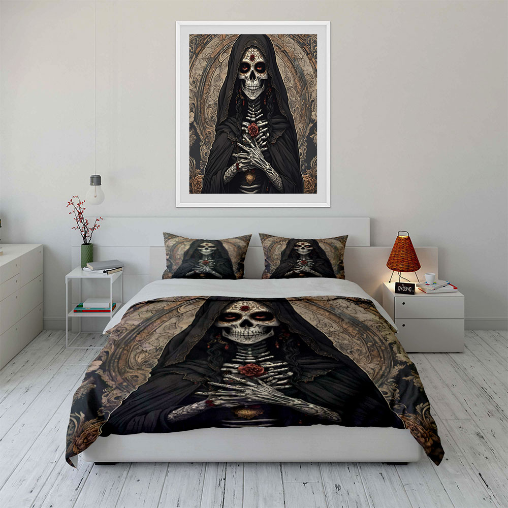 طقم غطاء لحاف بنمط دارك ديث سا - مراجعة Duvet Cover Sets With Zipper وسعره