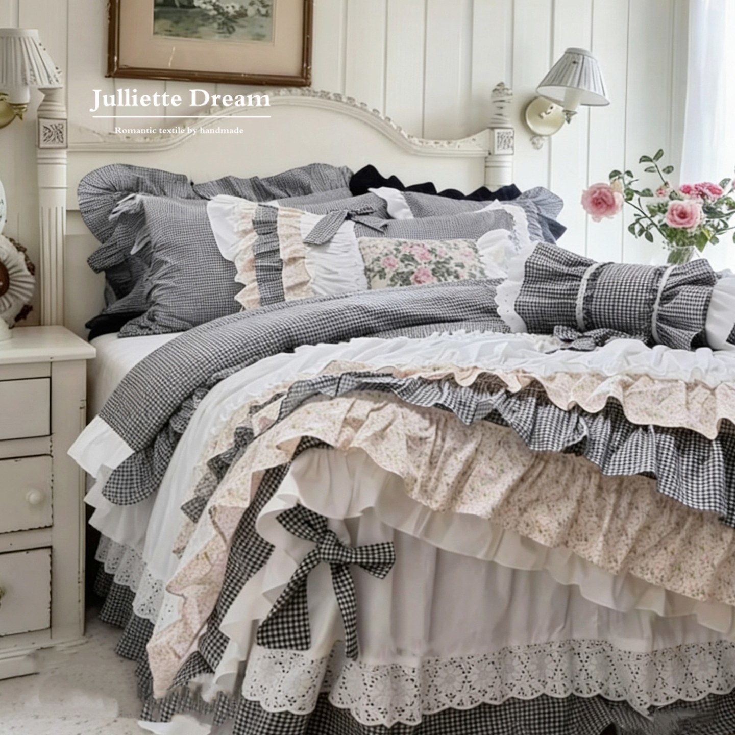طقم أغطية سرير بتصميم ريفي أني - مراجعة Aesthetic Floral Duvet Cover وسعره