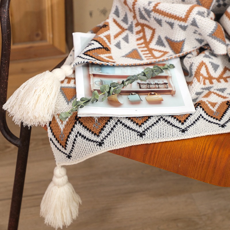 بطانية بوهو جنوبية غربية مزينة - مراجعة Boho Throw Blanket Fringe وسعره