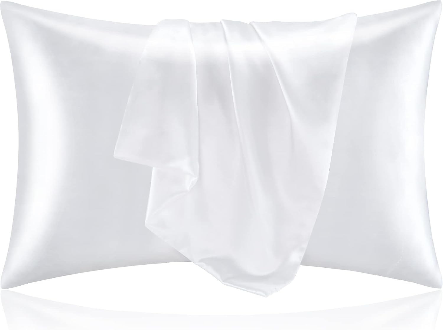 مجموعة أغطية وسائد من الساتان  - مراجعة Satin Silk Pillowcase Hair Skin وسعره