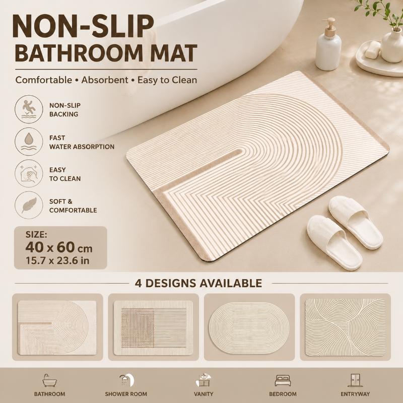 سجادة حمام من الدياتوميت سريعة - مراجعة Quick Dry Diatomite Bath Mat وسعره